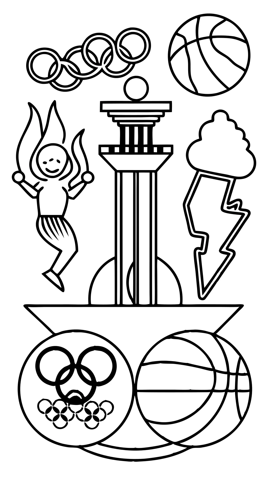 coloriages des Jeux olympiques